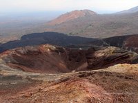 Der Krater des Cerro Negro Vulkans in Nicaragua.